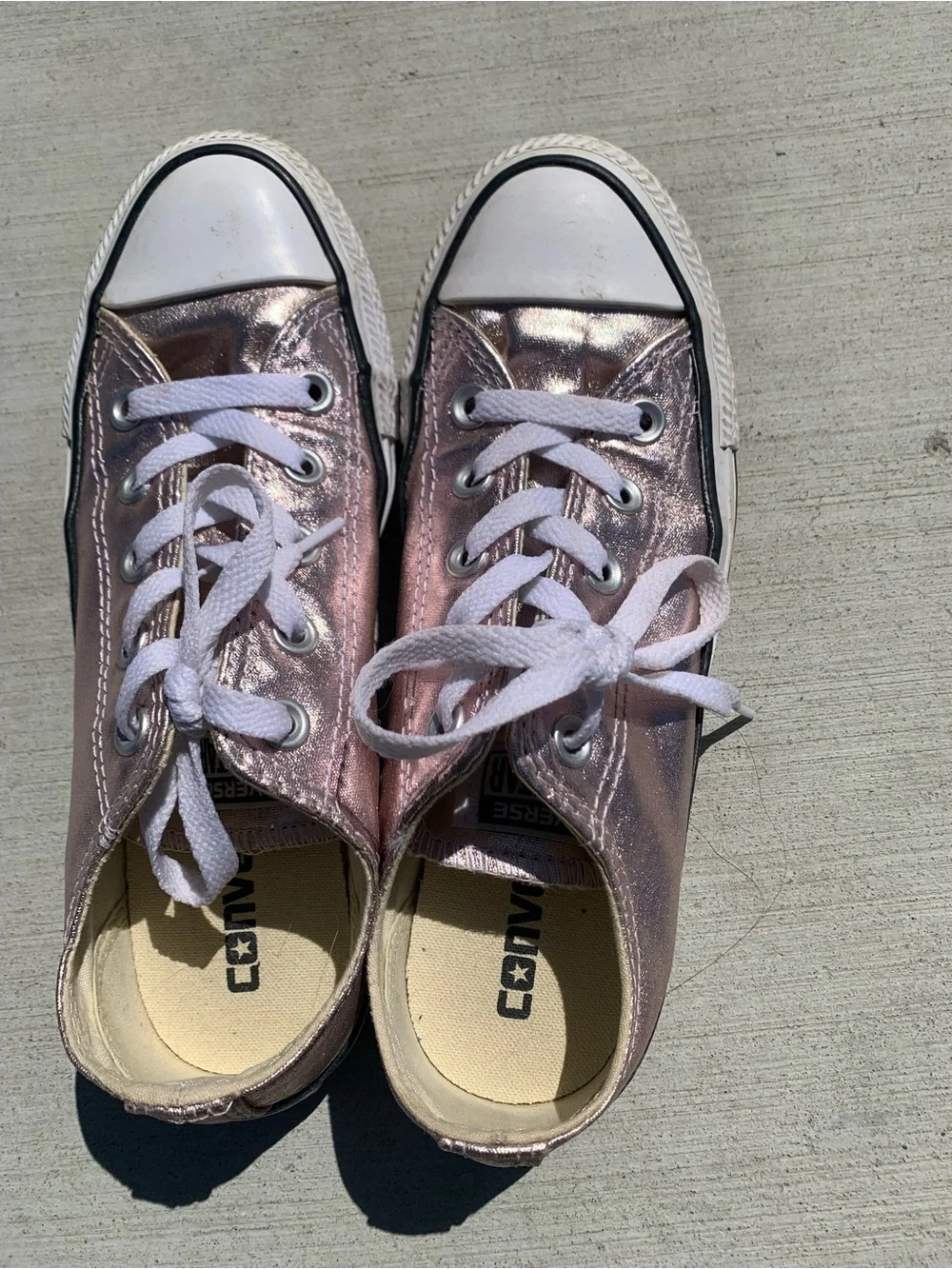 Converse Shiny Pink Sneakers